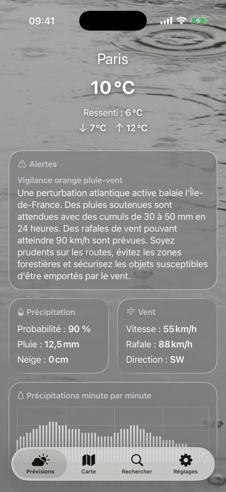 Capture d'écran 3 de Météo +